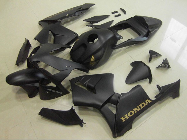 Honda CBR600RR Motorrad Verkleidung 2003-2004 - Matt Schwarz Gold Aufkleber
