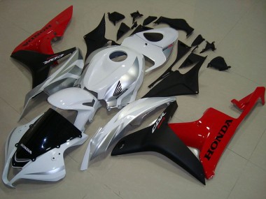 Honda CBR600RR Motorrad Verkleidung 2007-2008 - Weiss Silber Rot Glanzendes Schwarz