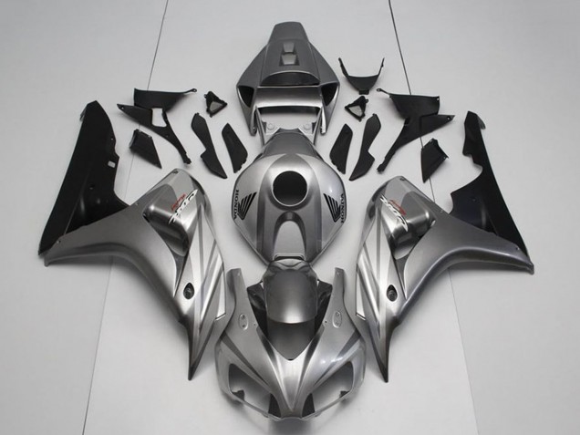 Honda CBR1000RR Motorrad Verkleidung Kit 2006-2007 - Silber Glanzendes Schwarz