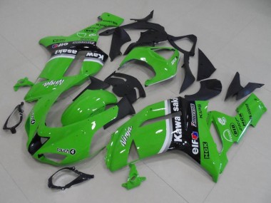 Kawasaki ZX6R Motorrad Verkleidung 2007-2008 - Grun Arrow