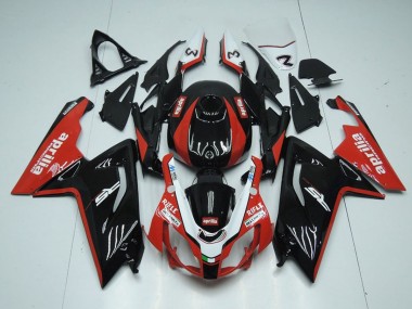 Aprilia RS125 Motorrad Verkleidung 2006-2011 - Glanzendes Schwarz Rot Weiss