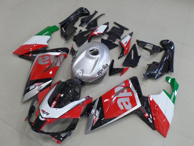 Aprilia RS125 Motorrad Verkleidung 2006-2011 - Rot Weiss Schwarz Silber Grun
