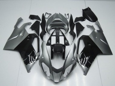 Aprilia RSV1000 Motorrad Verkleidung 2003-2006 - Glanzendes Schwarz Grau