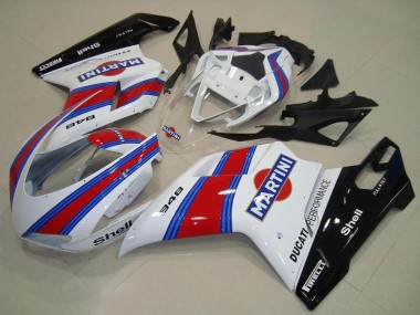 Ducati 848 Motorrad Verkleidung 2007-2014 - Weiss Rot Grun Glanzendes Schwarz Martini