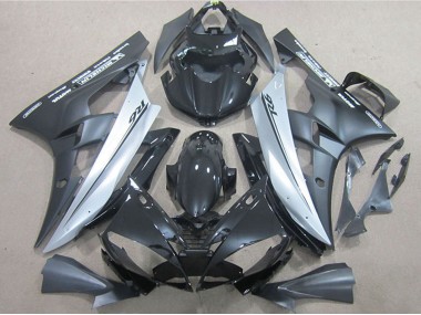 Yamaha YZF R6 Motorrad Verkleidung 2006-2007 - Glanzendes Schwarz Matt Schwarz Silber