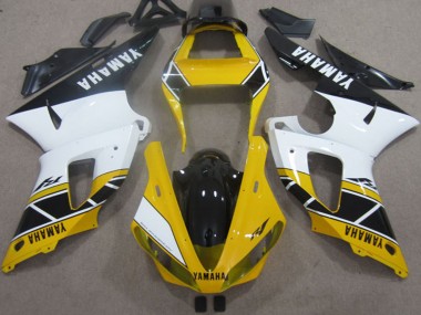 Yamaha YZF R1 Motorrad Verkleidung 2000-2001 - Gelb Weiss Schwarz