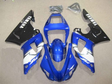 Yamaha YZF R1 Motorrad Verkleidung Kit 2012-2014 - Blau Weiss Glanzendes Schwarz