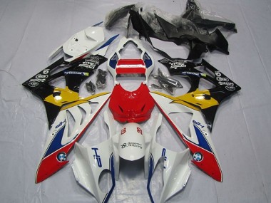 BMW S1000RR Motorrad Verkleidung 2009-2014 - Weiss Rot Gelb Blau Schwarz HP Castrol