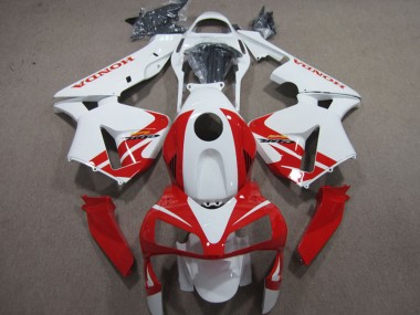Honda CBR600RR Motorrad Verkleidung 2003-2004 - Weiss Rot