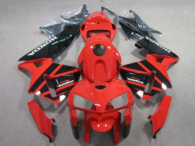 Honda CBR600RR Motorrad Verkleidungen Kit 2005-2006 - Rot Schwarz