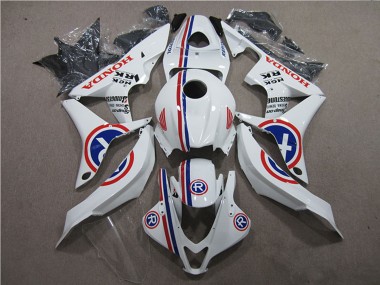 Honda CBR600RR Motorrad Verkleidung 2007-2008 - Weiss Blau Rot R