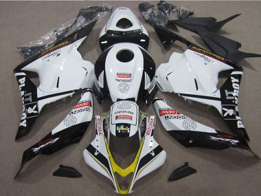Honda CBR600RR Motorrad Verkleidung 2009-2012 - Weiss Gelb Glanzendes Schwarz Rizoma Playboy