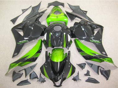 Honda CBR600RR Motorrad Verkleidung 2009-2012 - Grun Glanzendes Schwarz