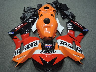 Honda CBR600RR Motorrad Verkleidung 2013-2023 - Orange Weiss Rot Glanzendes Schwarz Repsol HRC
