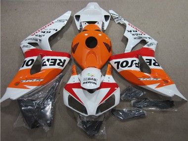 Honda CBR1000RR Motorrad Verkleidung 2006-2007 - Weiss Orange Rot Schwarz Repsol