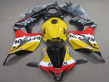 Honda CBR1000RR Motorrad Verkleidung 2004-2005 - Gelb Weiss Rot Glanzendes Schwarz Repsol