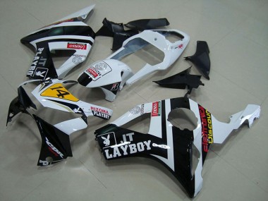 Honda CBR900RR 954 Motorrad Verkleidung 2002-2003 - Weiss Gelb Glanzendes Schwarz Rizoma Playboy 14