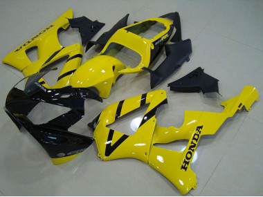 Honda CBR900RR 929 Motorrad Verkleidung 2000-2001 - Gelb Glanzendes Schwarz