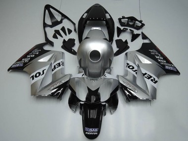 Honda VFR 800 Motorrad Verkleidung 2002-2013 - Silber Weiss Glanzendes Schwarz Repsol