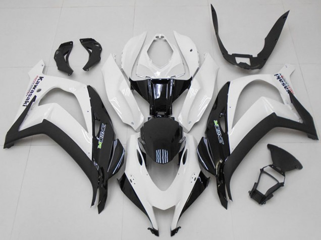 Kawasaki ZX10R Motorrad Verkleidung 2016-2020 - Weiss Schwarz Grun