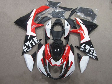 Suzuki GSXR 600 Motorrad Verkleidung 2011-2024 - Schwarz Rot Weiss