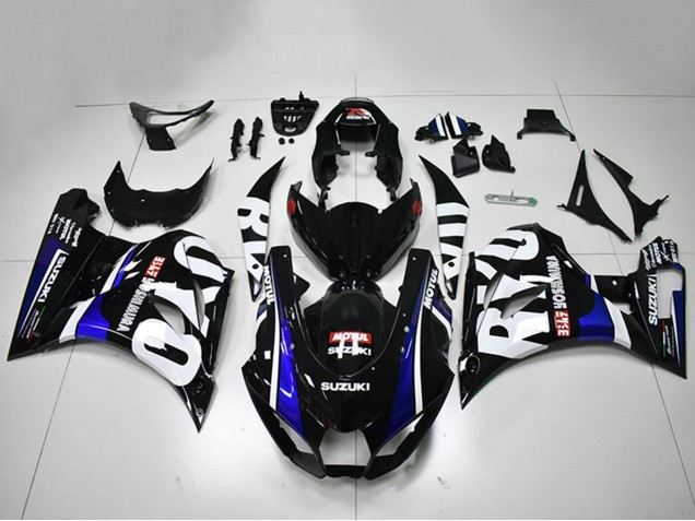 Suzuki GSXR 1000 Motorrad Verkleidung 2017-2024 - Schwarz Weiss Blau Motul