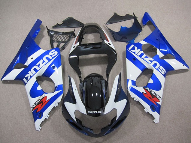 Suzuki GSXR 1000 Motorrad Verkleidung 2000-2002 - Blau Weiss Schwarz Rot