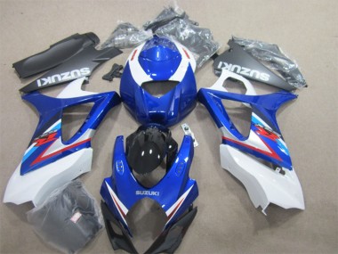 Suzuki GSXR 1000 Motorrad Verkleidung 2007-2008 - Weiss Blau Rot