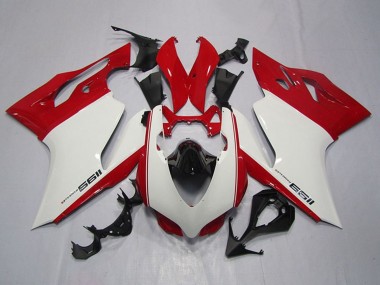 Ducati 1199 Motorrad Verkleidung 2011-2014 - Weiss Rot Schwarz