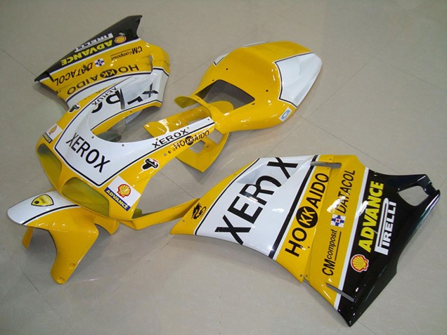 Ducati 748 916 996 996S Motorrad Verkleidung 1993-2005 - Weiss Gelb Glanzendes Schwarz Xerox
