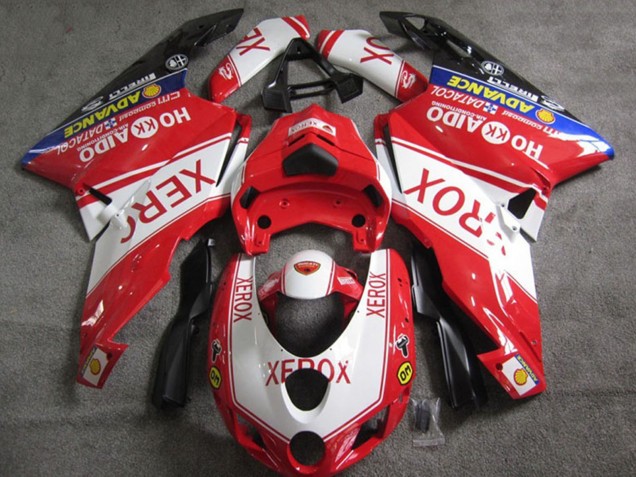 Ducati 749 Motorrad Verkleidung 2005-2006 - Weiss Rot Blau Glanzendes Schwarz Xerox