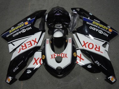 Ducati 749 Motorrad Verkleidung 2005-2006 - Weiss Glanzendes Schwarz Rot Xerox