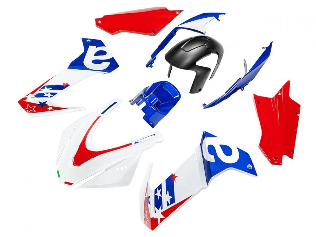Aprilia RS660 Motorrad Verkleidung 2020-2024 - Weiss Blau Rot