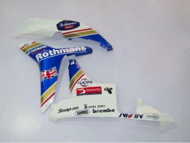 Honda CBR600RR Motorrad Verkleidung 2007-2008 - Weiss Blau Gelb Rothmans