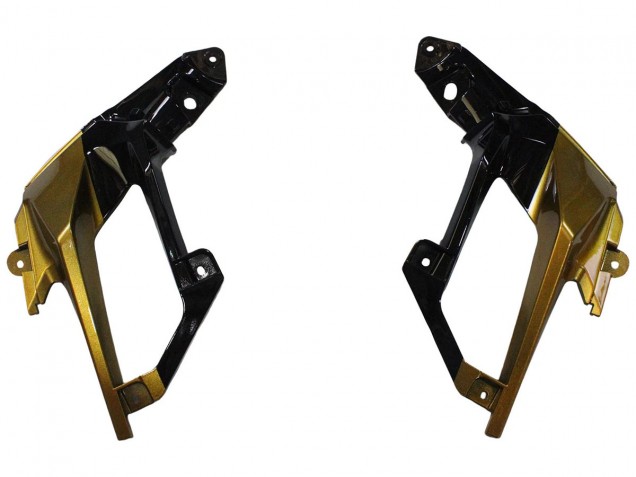 Kawasaki EX400 Motorrad Verkleidung 2018-2024 - Gold Glanzendes Schwarz