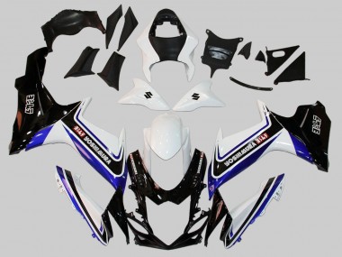 Suzuki GSXR 600/750 Motorrad Verkleidung 2011-2024 - Weiss Blau Schwarz Alstare