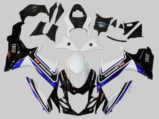Suzuki GSXR 600/750 Motorrad Verkleidung 2011-2024 - Weiss Blau Schwarz Alstare
