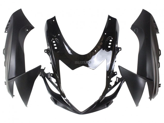 Suzuki GSXR 600/750 Motorrad Verkleidung 2011-2024 - Matt Schwarz Glanzendes Schwarz