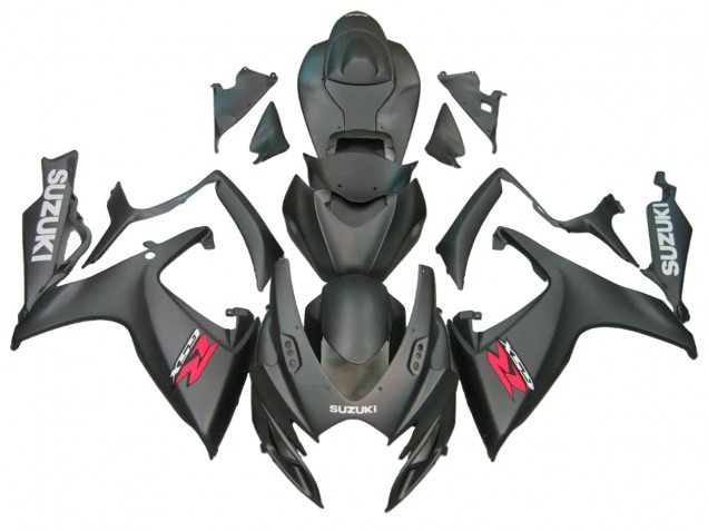 Suzuki GSXR 600/750 Motorrad Verkleidung 2006-2007 - Matt Schwarz