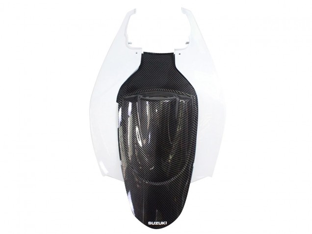 Suzuki GSXR 600/750 Motorrad Verkleidung 2006-2007 - Schwarz Weiss Carbonfaser Stil