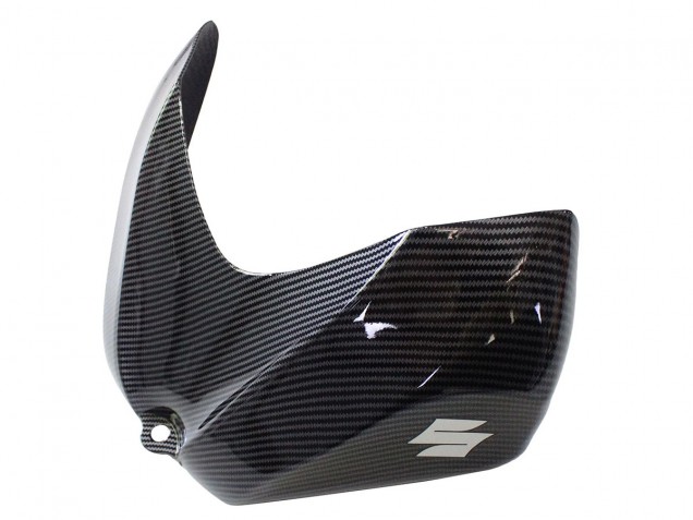 Suzuki GSXR 600/750 Motorrad Verkleidung 2006-2007 - Schwarz Weiss Carbonfaser Stil