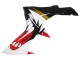 Suzuki GSXR 600/750 Motorrad Verkleidung 2011-2024 - Rot Gold Grau Schwarz Weiss Hai