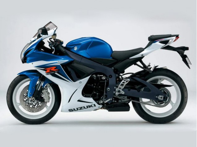 Suzuki GSXR 600/750 Motorrad Verkleidung 2011-2024 - Blau Weiss