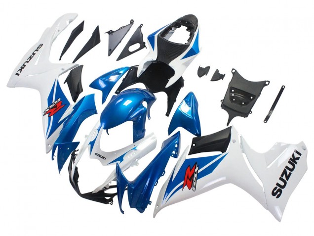 Suzuki GSXR 600/750 Motorrad Verkleidung 2011-2024 - Blau Weiss