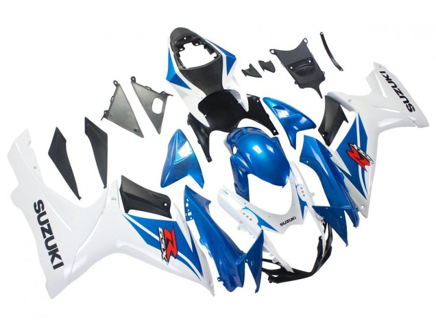 Suzuki GSXR 600/750 Motorrad Verkleidung 2011-2024 - Blau Weiss