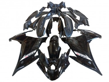 Yamaha FZ6R Motorrad Verkleidung 2009-2015 - Glanzendes Schwarz