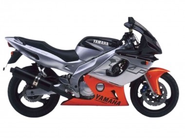 Yamaha YZF600R Thundercat Motorrad Verkleidung 1996-2007 - Grau Orange Schwarz